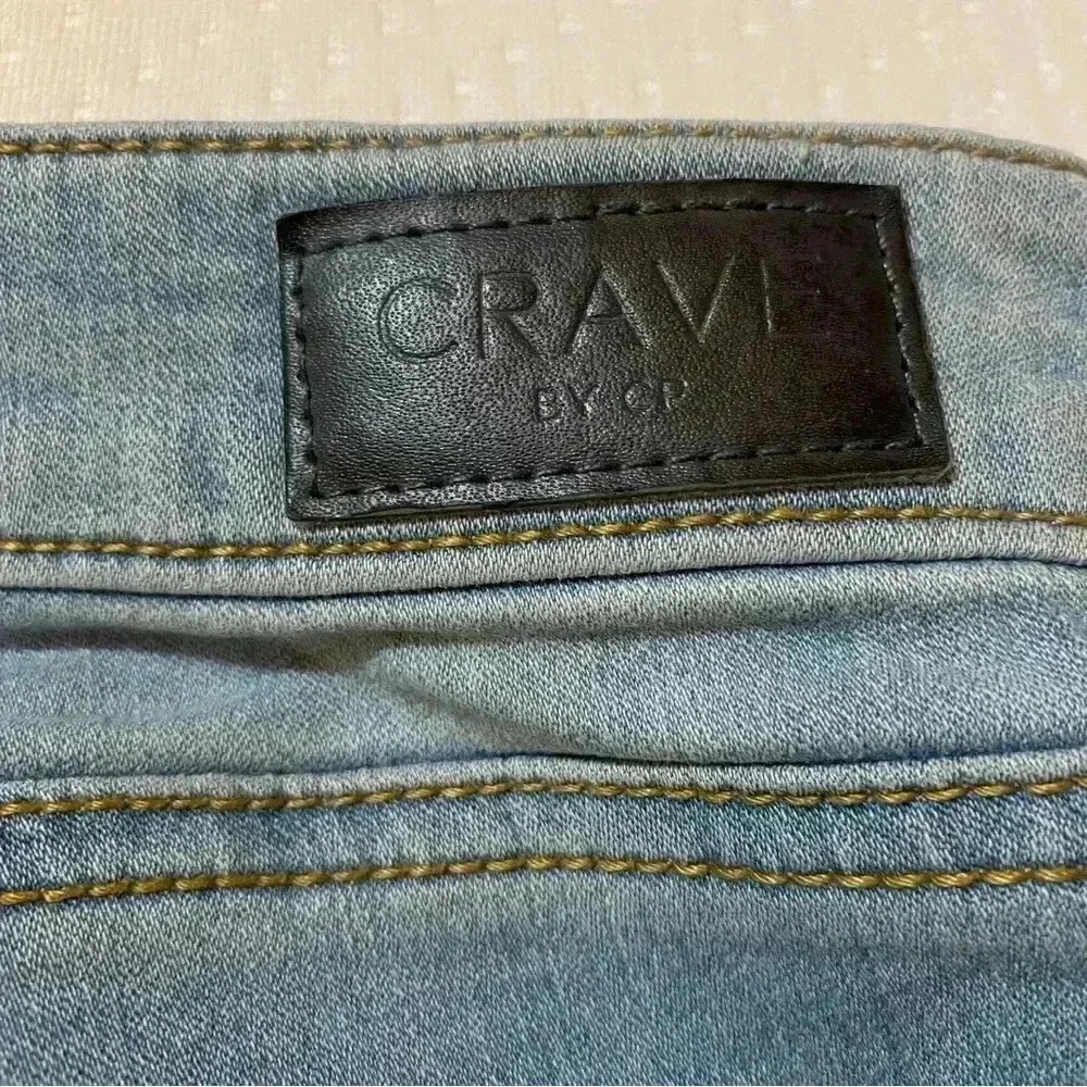 Crave By Cp Women's Mid-rise Ankle Skinny Elastic Jeans Light Wash Size 9/29 - Picture 12 of 16